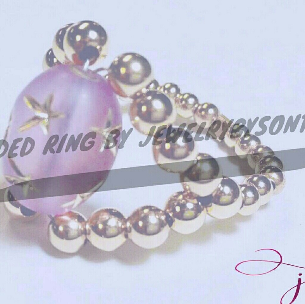 14k Gold-filled Handmade Beaded Ring